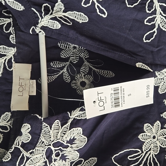 Loft Floral Embroidered Dress - Picture 8 of 9